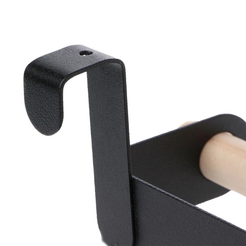 Kitchen Roll Paper Storage Rack Towel Holder Tissue Hanger Under Cabinet Door