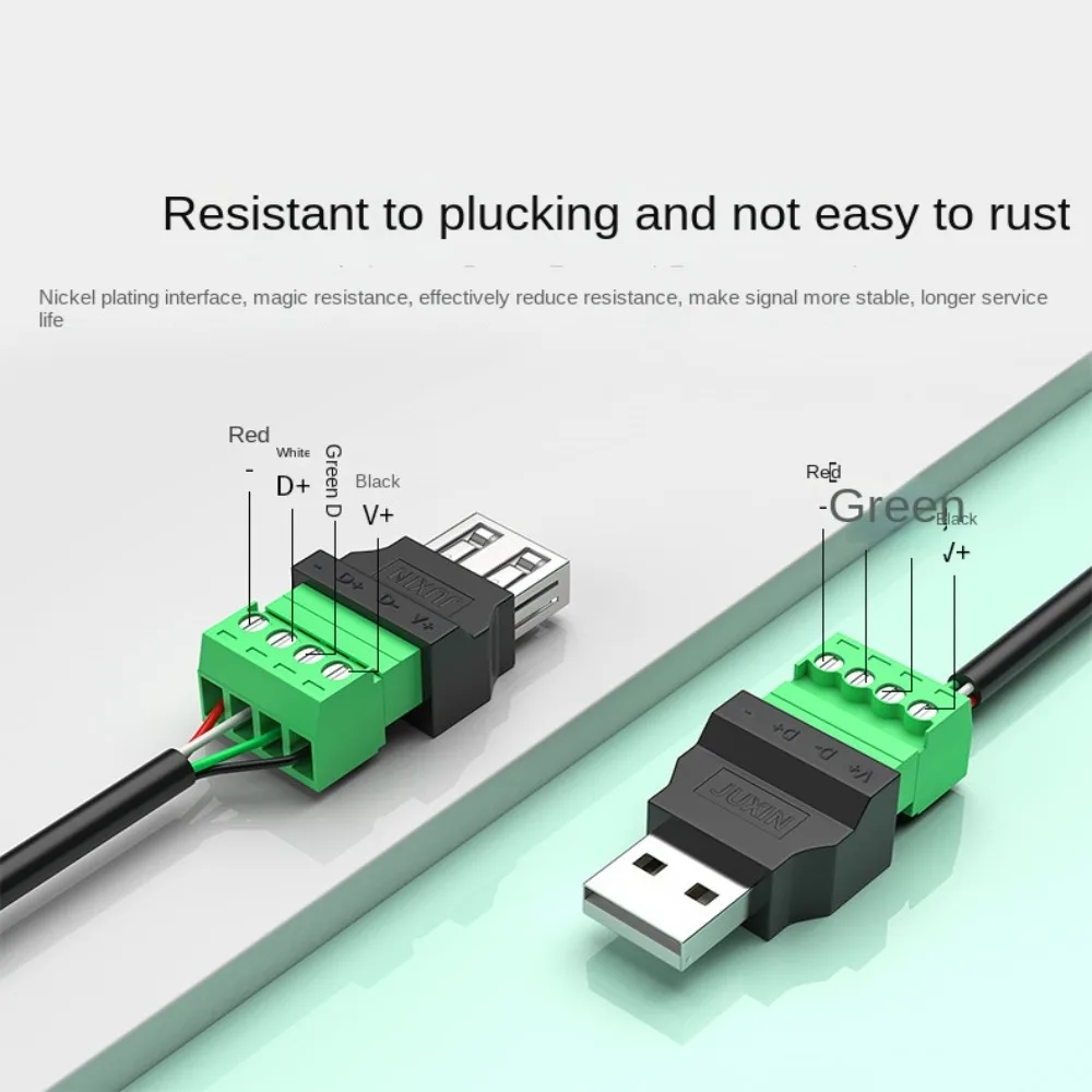 USB 2.0 Type A 4-Pin Screw Terminal Adapter