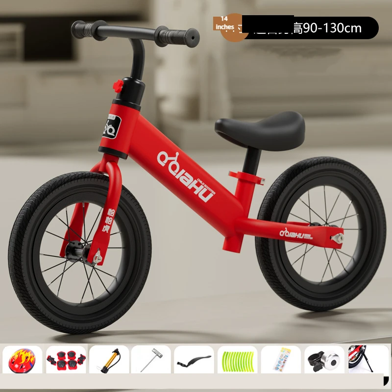 14 Inch Foam Wheel Children Balance Bike 2-6 Old Baby Sliding Bike Non Pedal Learning Sliding Inflatable Wheef children balance bike