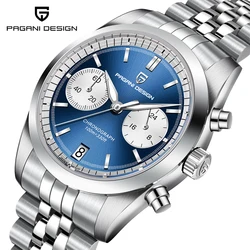 PAGANI DESIGN Men's Quartz Wristwatches TMI Vk64 Luxury Brand Watch Sapphire Glass AR Waterproof Diving Sports Watches PD1775