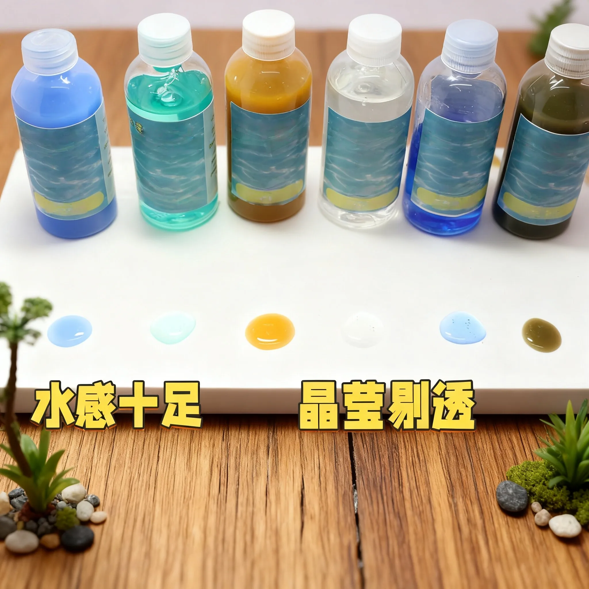DIY 모형 장면 재료 정적 물 생성기 가짜 물 모래 테이블 호수 표면 바다 강