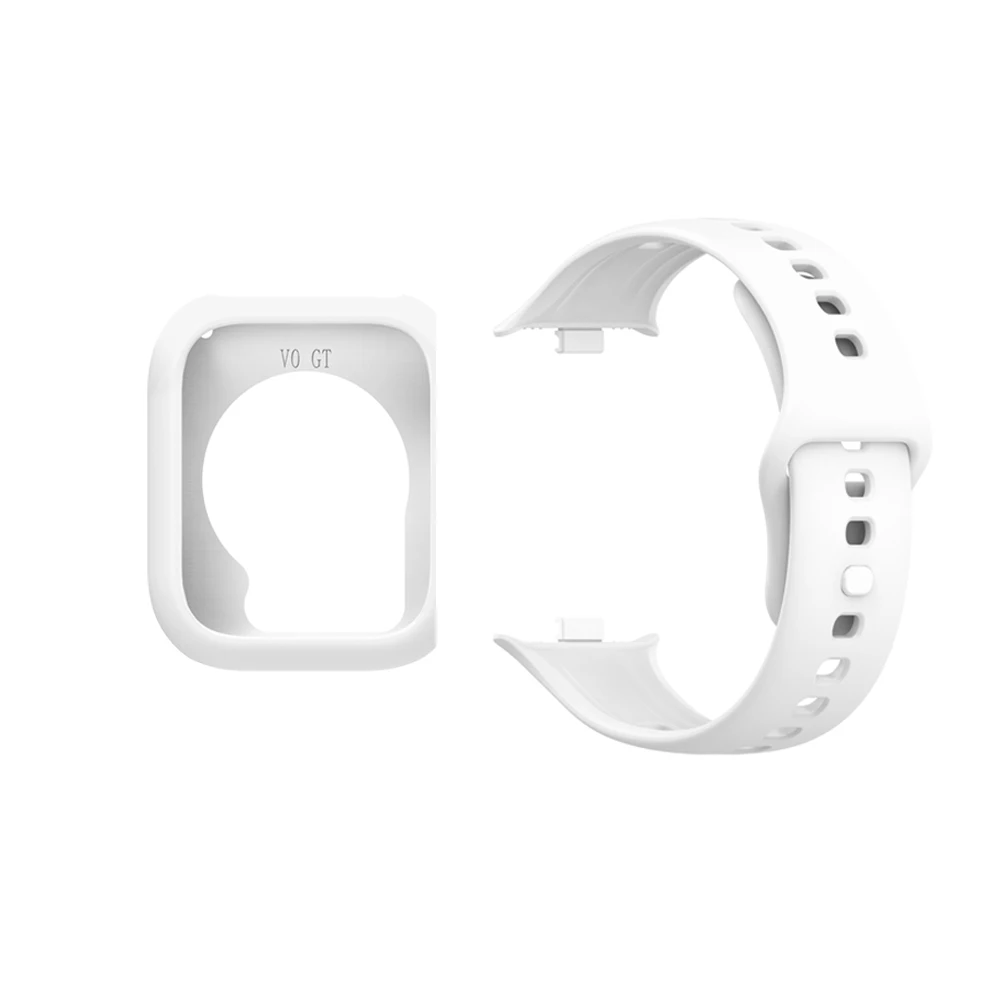 Dual-Function Silicone Sport Strap with Protective Case - Soft Replacement Band
