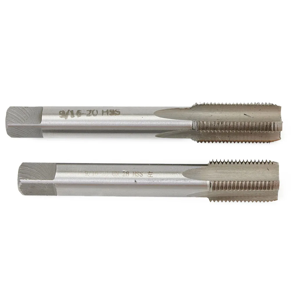 

2 Pcs Right Left Hand Tap 9/16 -20 TPI Unified USA Screw Thread Tap Tool For Bike Crank Repairing Hand Manual Tools