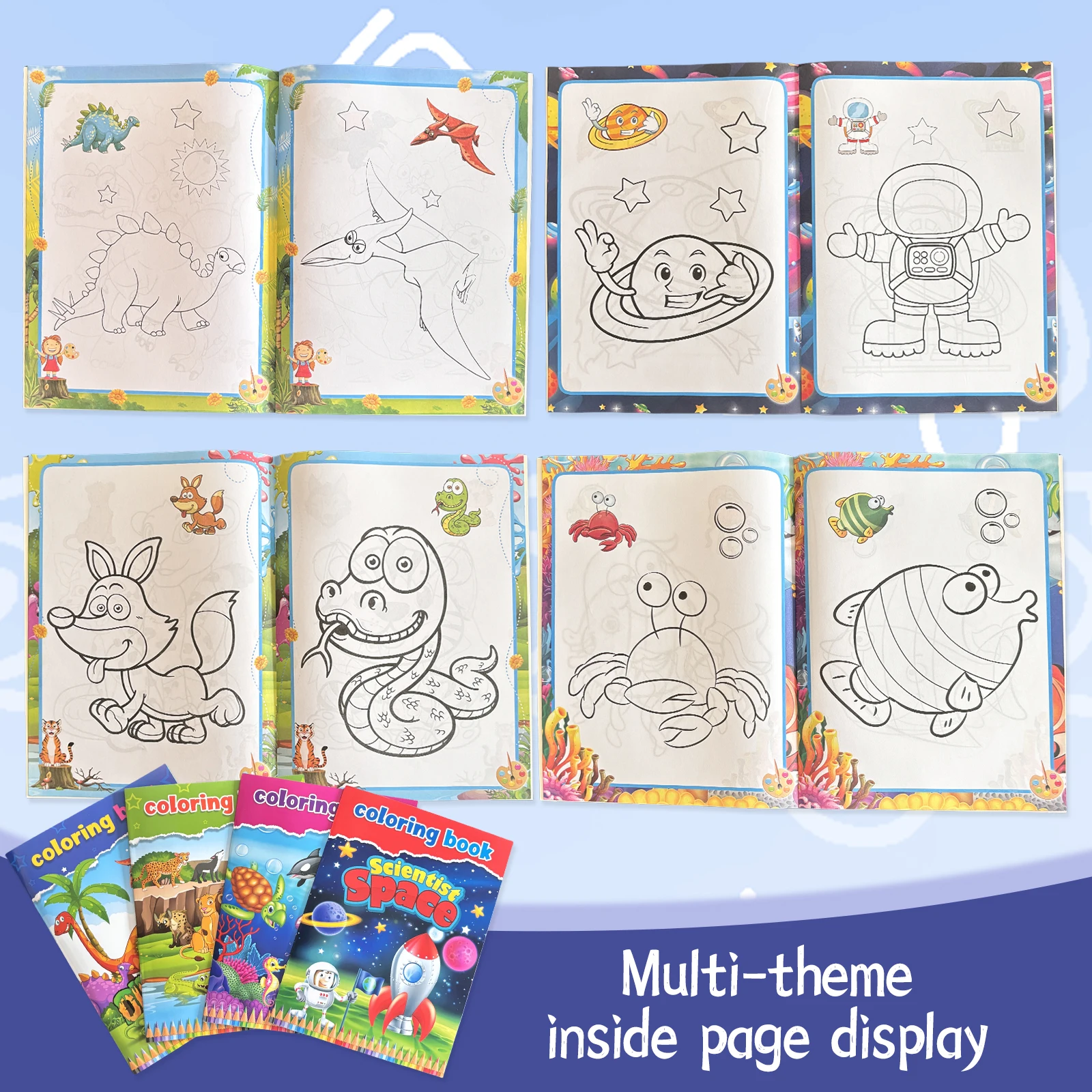Children's Drawing Book Coloring Drawing Book Color Filling Graffiti Picture Book Painting Educational Toy Gift Concentration 4