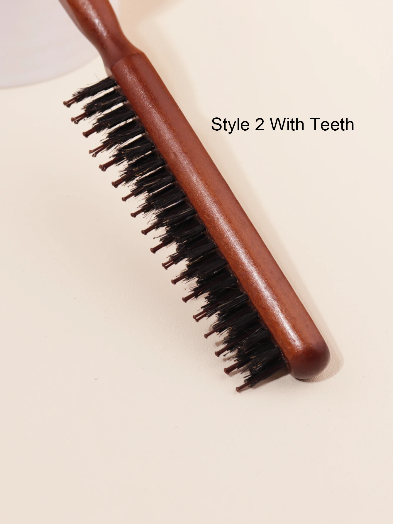 1 piece of wooden mouse tail comb tear comb for hair segmentation for edge control, combing back, smoothing, and fluffiness 3