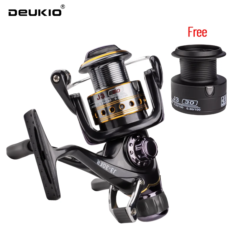 DEUKIO Fishing Reel Spinning Reel Double Drag 20kg Carretilha Pesca Sea Fishing Carp Free Spare Spool spinning fishing reels fishing reels