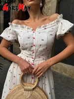Élégante Robe Longue Décontractée Blanche en Coton 100% pour Femme, Style Vintage, Longueur Midi, Idéale pour l'Été 2026 2