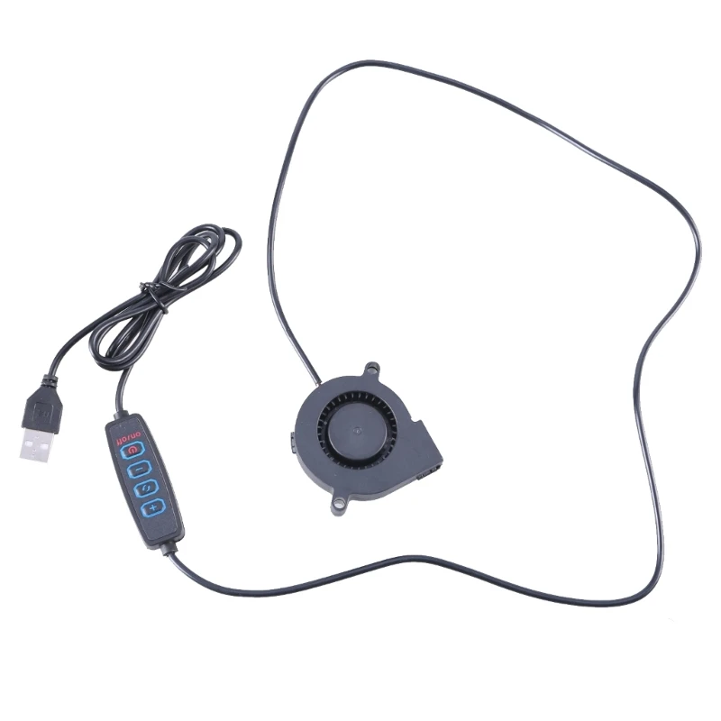 Cooling Fan 50x50x15mm USB Blowered 5V 5015 Brushless Variable Speed Controller For PC 3D Printer