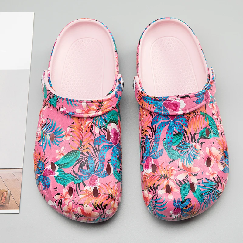 Summer Women Garden Clogs Comfortable Camouflage EVA Injection Shoes Casual Breathable Sandal Man Beach Slippers Water Shoes women sandals,garden shoes