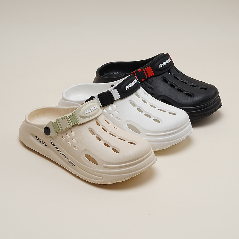 2026 New Hole Hole Shoes Unisex Summer Outdoor Wear Couple Sensation Sandals Anti-Slip Dual-Purpose Beach Slippers