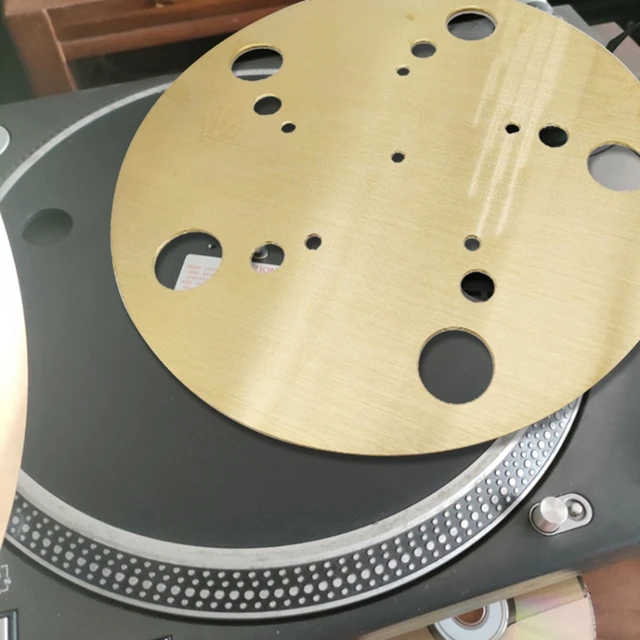 High-Fidelity-Plattenspieler aus reinem Messing Platten matte