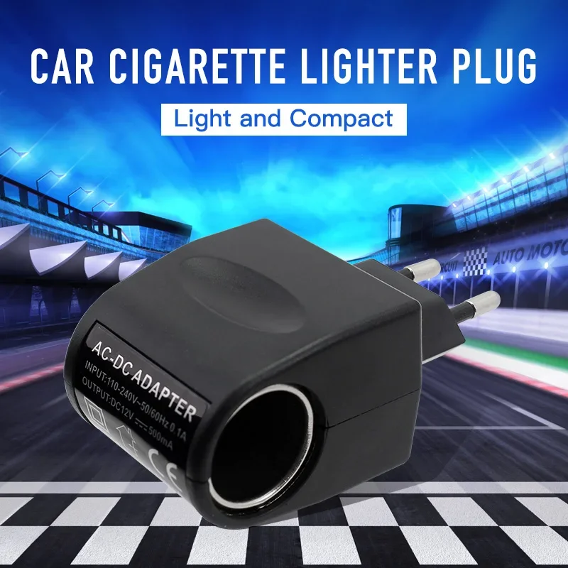 AC 110V/220V To DC 12V 0.5A Car Cigarette Lighter Adapter 500mA 6W Auto Car Accessories EU US Plug Adapter Power Supply Inverter