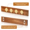 3Pcs Wood Challenge Coin Display Shelf Wall Mounted Military Coin Holder Display Case for Home Living Room Wooden Coin Holders 2
