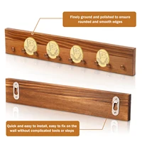 3Pcs Wood Challenge Coin Display Shelf Wall Mounted Military Coin Holder Display Case for Home Living Room Wooden Coin Holders 2