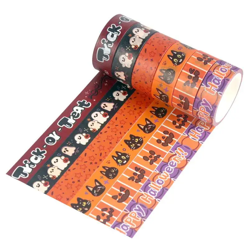 11 Pcs/Set Halloween Washi Tape DIY Diary Album Journal Scrapbooking Decoration Hallowmas Stickers Washi Tape Set