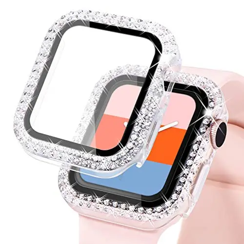 Luxury Diamond-Enhanced Tempered Glass Screen Protective Case