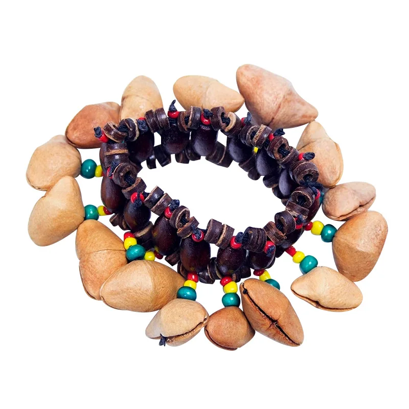 Dora nut shell handbell, African tambourine accompaniment, percussion instrument, decorative bell nut shell bracelet