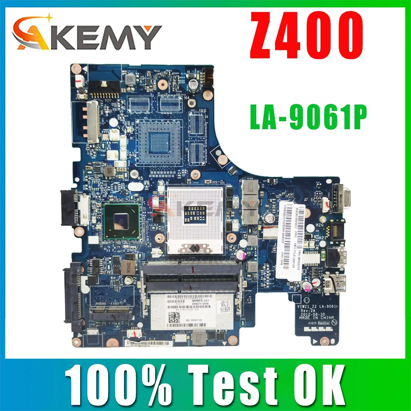 

Original for Lenovo Z400 laptop motherboard P400 Z400 VIWZ1_Z2 LA-9061P tested good free shipping