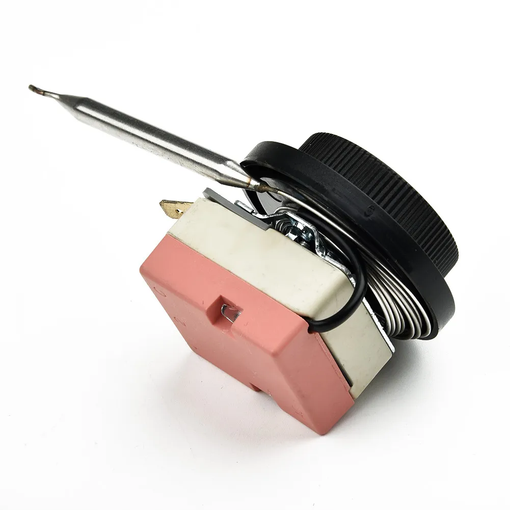 12V 0-120℃ Adjustable Electric Fan Thermostat Switch Radiator Temperature Control Switch Capillary Thermostat Controlled Probe