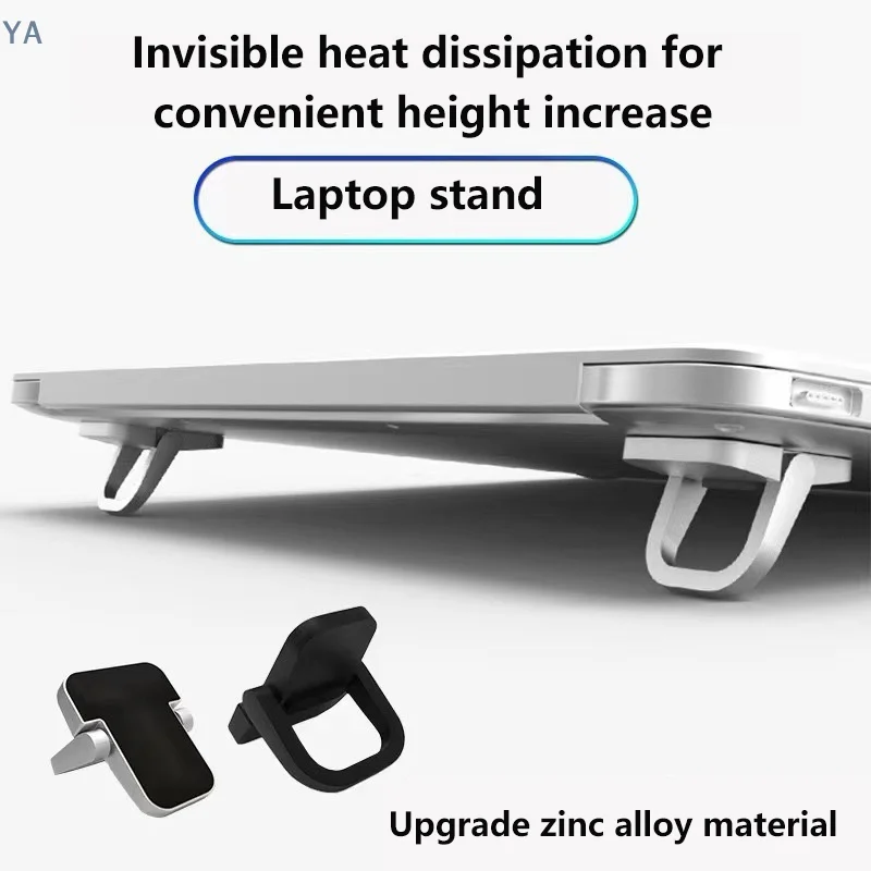 [Y]2Pcs 노트북 스탠드 미니 휴대용 홀더 접이식 Nvisible 노트북 라이저 브래킷 Macbook 노트북 스탠드 냉각 홀더