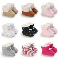 Winter Newborn Baby Cotton Booties Non-Slip Sole Toddler Boys Girls First Walkers Infant Warm Snow Boots 0-18Months  ﻿ 1