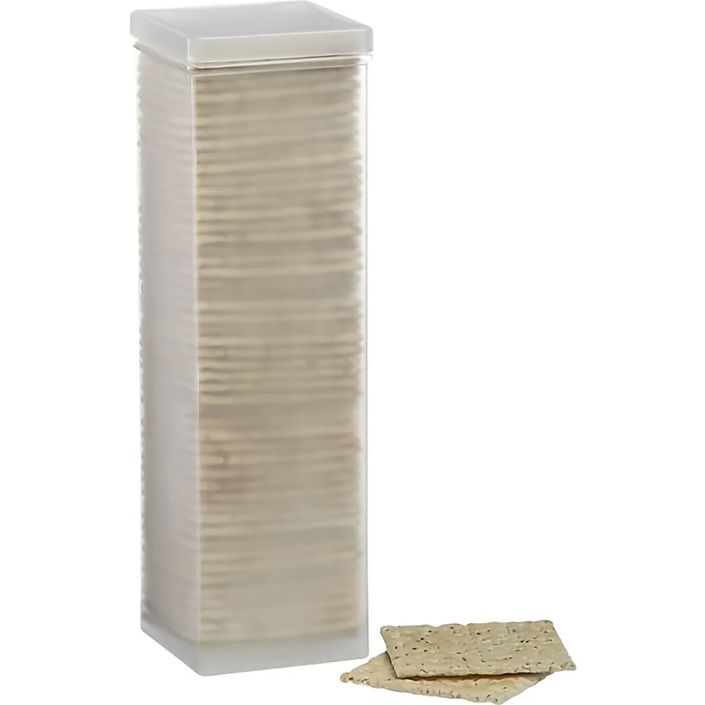Stackable Airtight Food Storage Containers with Flip-Top Lids -Organizers, Space-Saving Round & Rectangular Design for Kitchen