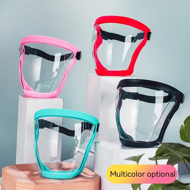 Kids Protect Full Face Shield Transparent Security Shield Oil-splash Kitchen Tools Anti-fog Head Cover Work Protection Mask face protector