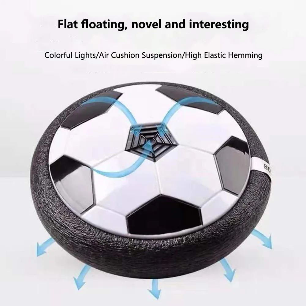 Air Power Floating LED Football Toys Kids Levitate Suspending Soccer Ball  Air Cushion Floating Foam Football Toys For Kids Gifts