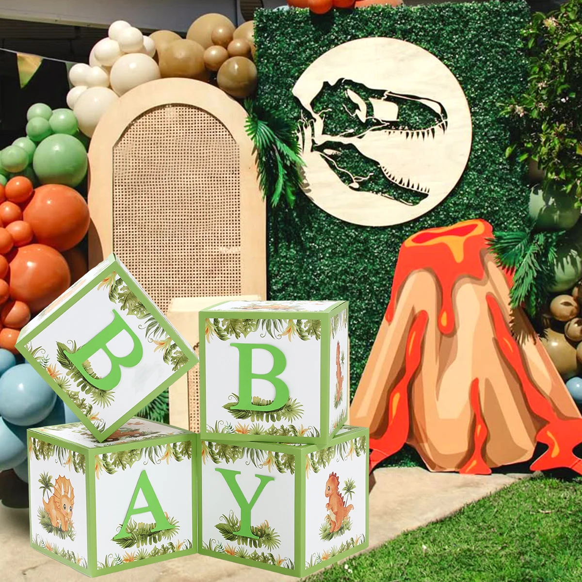 Dinosaurier-Lutscher-Halter, Karte, 1. Geburtstag, Party-Dekoration, für Kinder, Jungen, Gastgeschenke, Brüllen, Dino, Papier, Süßigkeiten, Karte, Dschungel, Safari, Babyparty – Detail 14