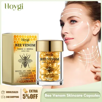 Bee Venom Facial Essence Capsule Fade Fine Line Firming Lifting Improve Sagging Skin Increase Elasticity Repair Tightening Serum 1