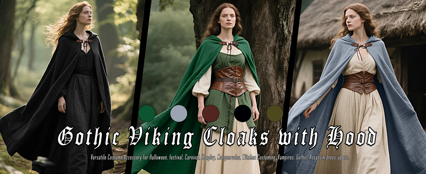 Medieval Hooded Cloak