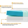 4.5 Inch Cold Gel Memory Foam Sofa Bed Mattress Replacement for Sleeper Sofa and Couch Beds Queen Size Sofa CertiPUR 2