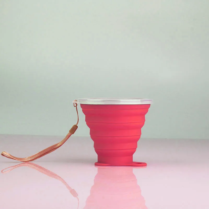 Foldable Silicone Travel Cup - Cute and Collapsible Water Bottle