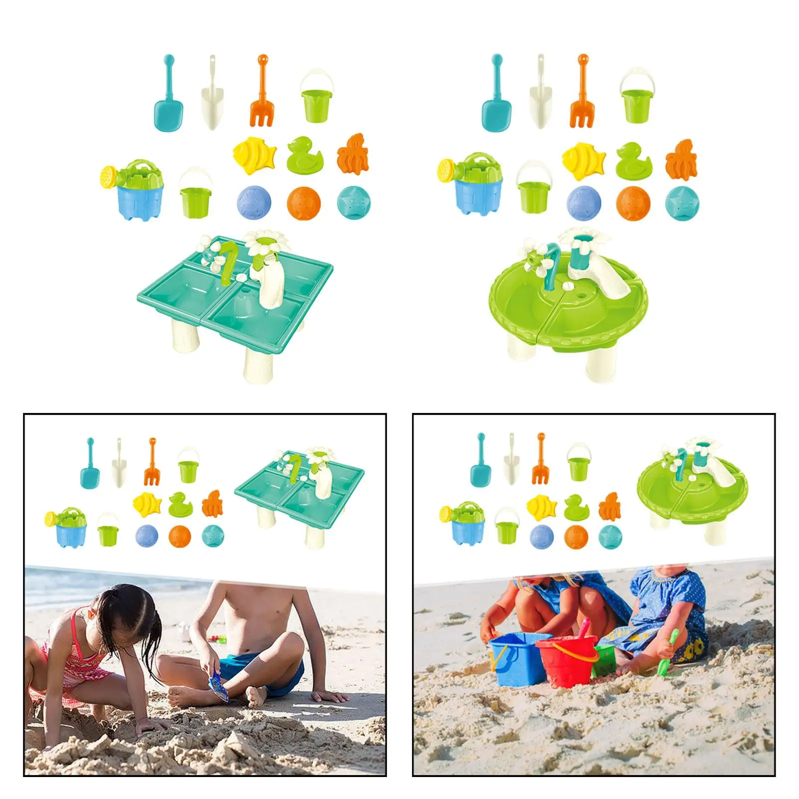 13x kid water Table, Sandbox Table for Outdoor Activity, Sensory Play Table Sand 3