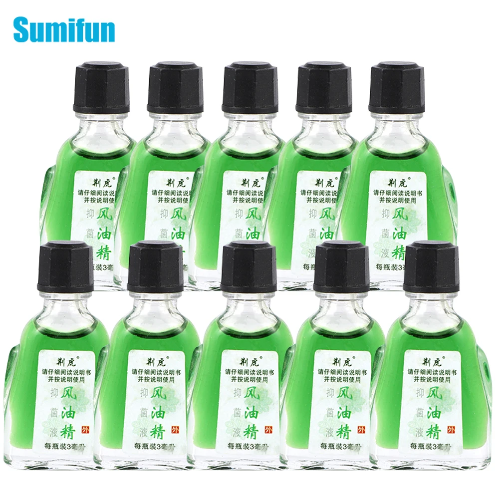 

3/5/10Pcs Sumifun Mint Cooling Oil Headache Cold Fatigue Dizziness Refresh Mosquito Bite Itching Muscle Body Relax Medical Cream