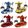 Mini 2 In 1 Car Toys Transform Robot Model Vehicle Remote Control RC Car Deformation Car Toy Boys Gifts Children Fun Toys Gift 6