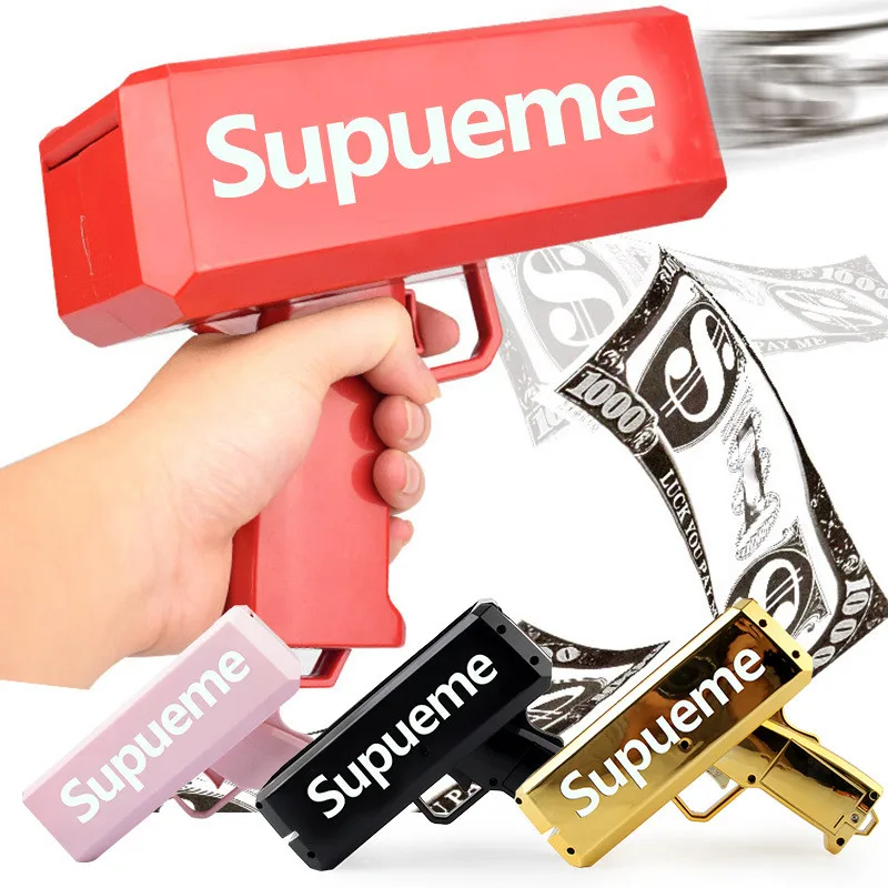 Banknote Gun Make It Rain Money Cash Spray Cannon Toy Bills Game Outdoor Family Funny Children Party Gifts For Kids | Игрушки и хобби