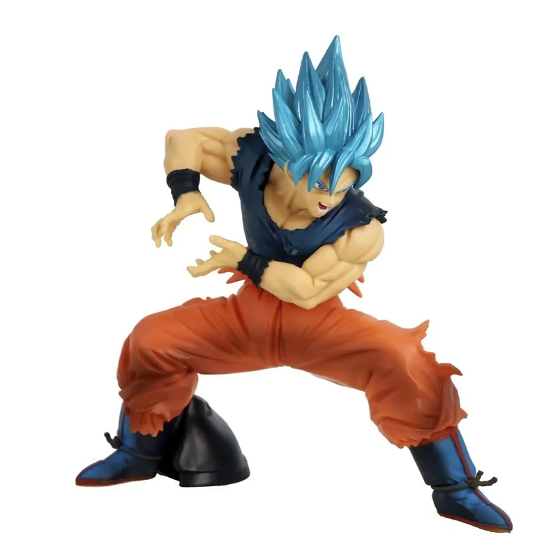 23.5cm dragon ball z son goku kakarotto super saiyan deus vermelho cabelo  pvc figuras de ação modelo bonecas brinquedos crianças presentes aniversário