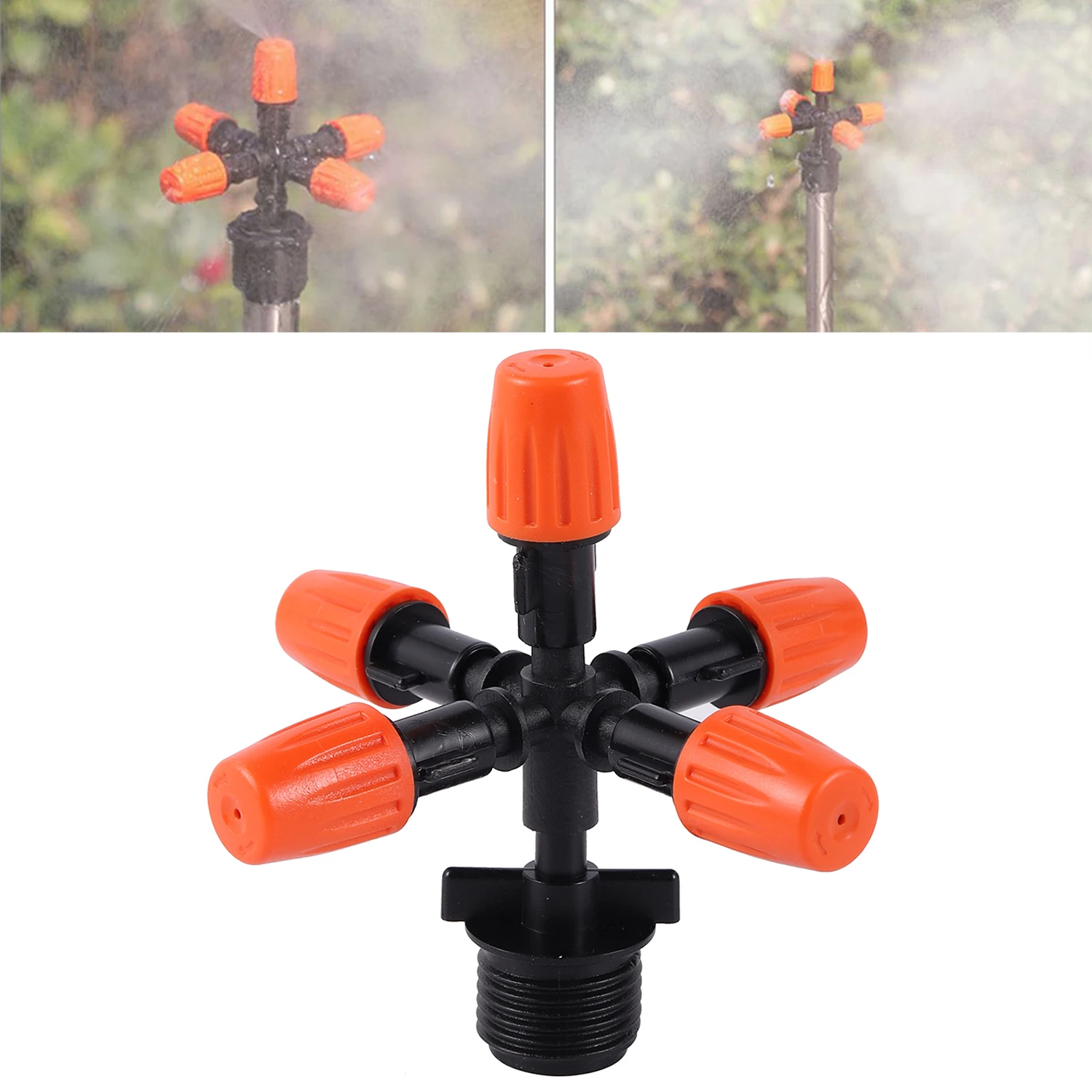 3Pcs/Pack Five-Head Atomized Nozzle Garden Irrigation Flower Watering Landscaping Greenhouse Agricultural Dust Removal Cooling garden sprinkler air pump sprayer watering nozzle misting nozzles water sprayer garden spray nozzle garden sprayer atomizing sprayer hose spray nozzle