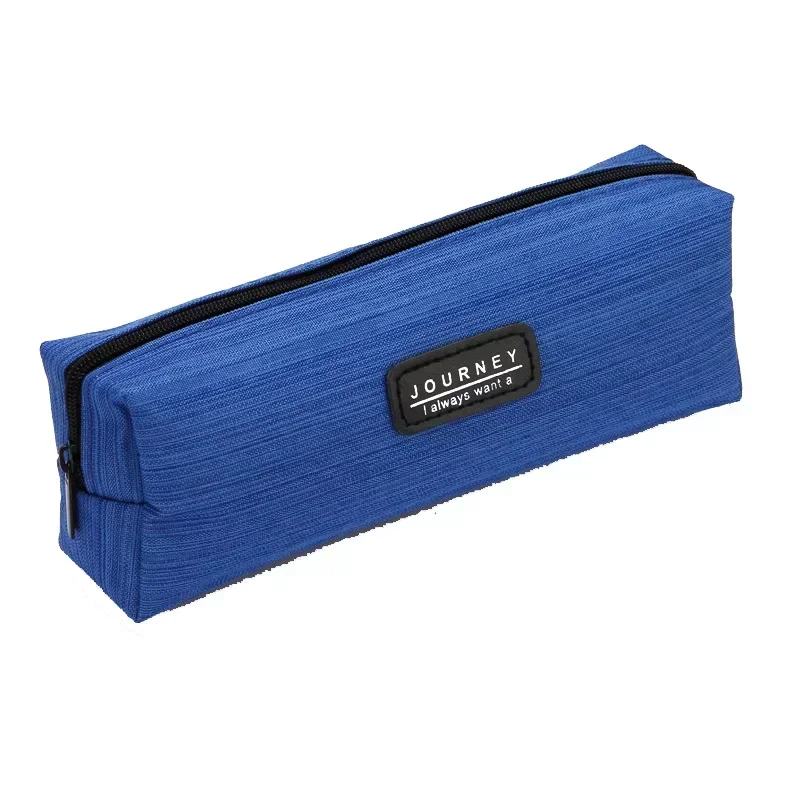 1PC Simple Pen Bag Oxfordcloth Pencil-box Box Pencil Organizer Case Grey Blue Boy Gift School Supplies Korean Stationery