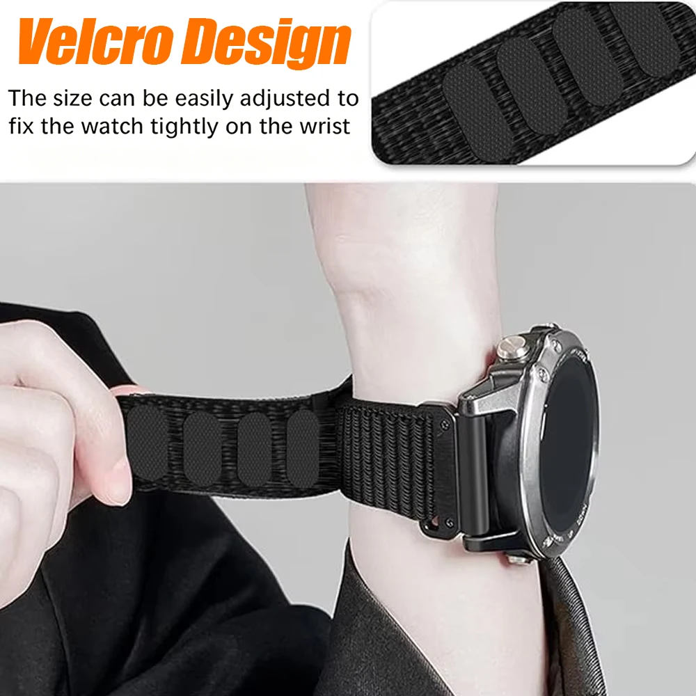 Breathable Nylon Sports Watchband - QuickFit Design, 22mm/26mm