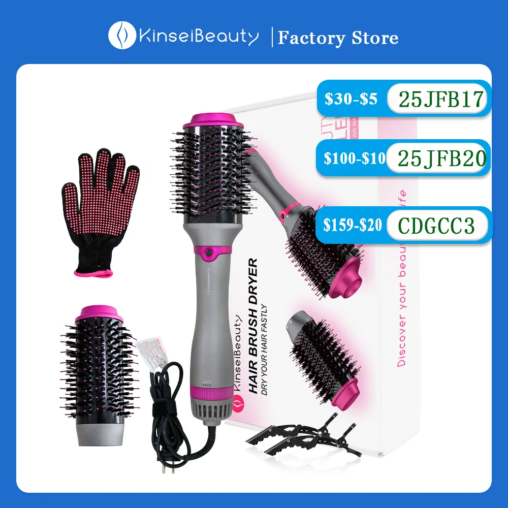 Brosse Lissante Chauffante Pour Cheveux - Lisse Les Cheveux En Un Passage - Tous Types De Cheveux