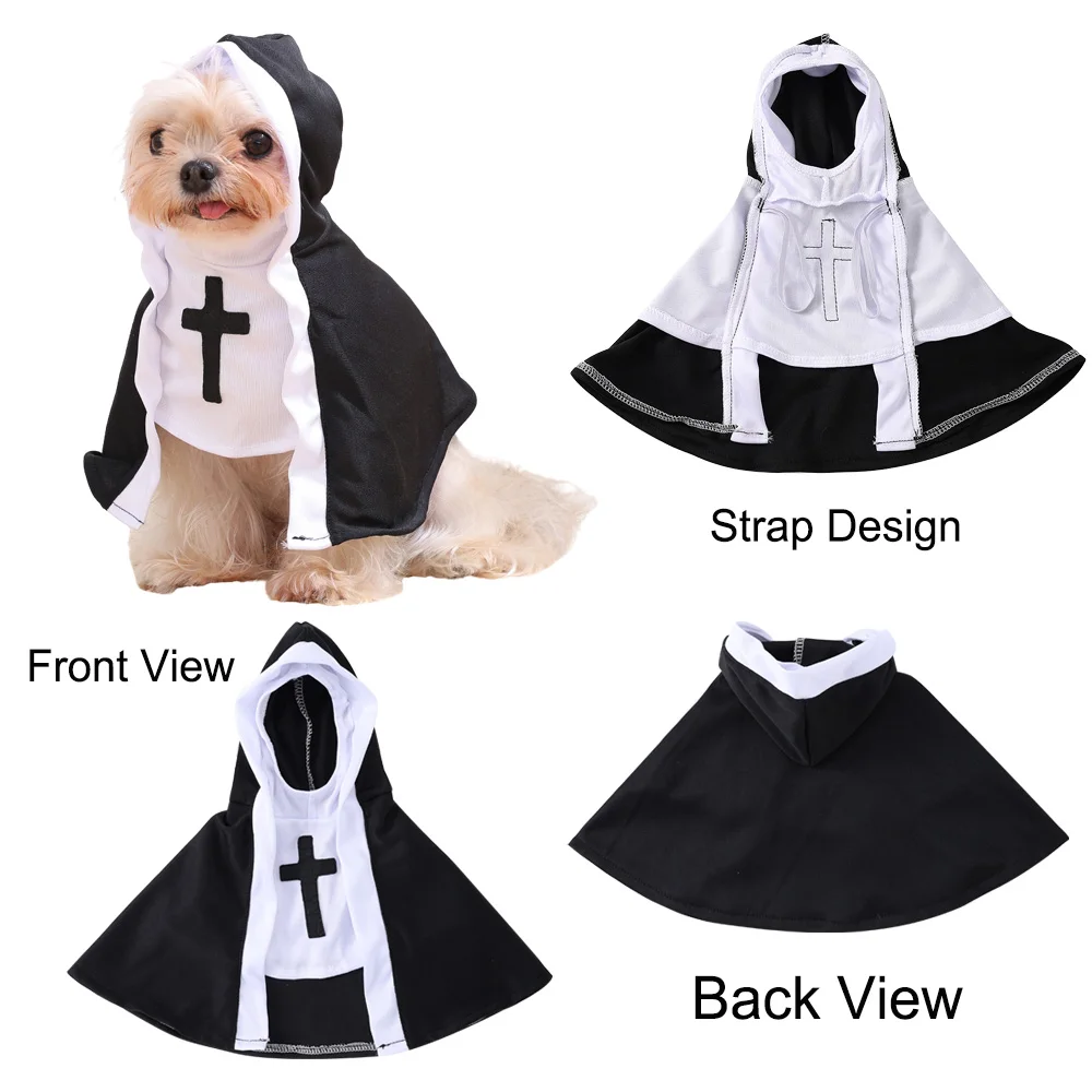 Funny Dog Nun Halloween Costume 3