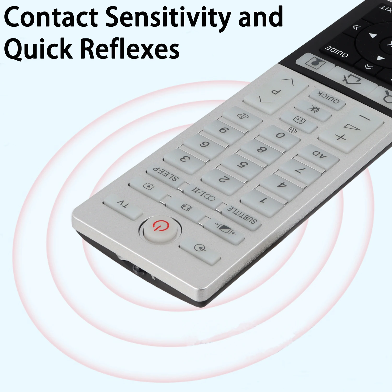 Telecomando Sostitutivo Per TV Toshiba CT-90100 - Plug & Play, Nessuna Programmazione, Batterie Incluse, Garanzia 1 Anno