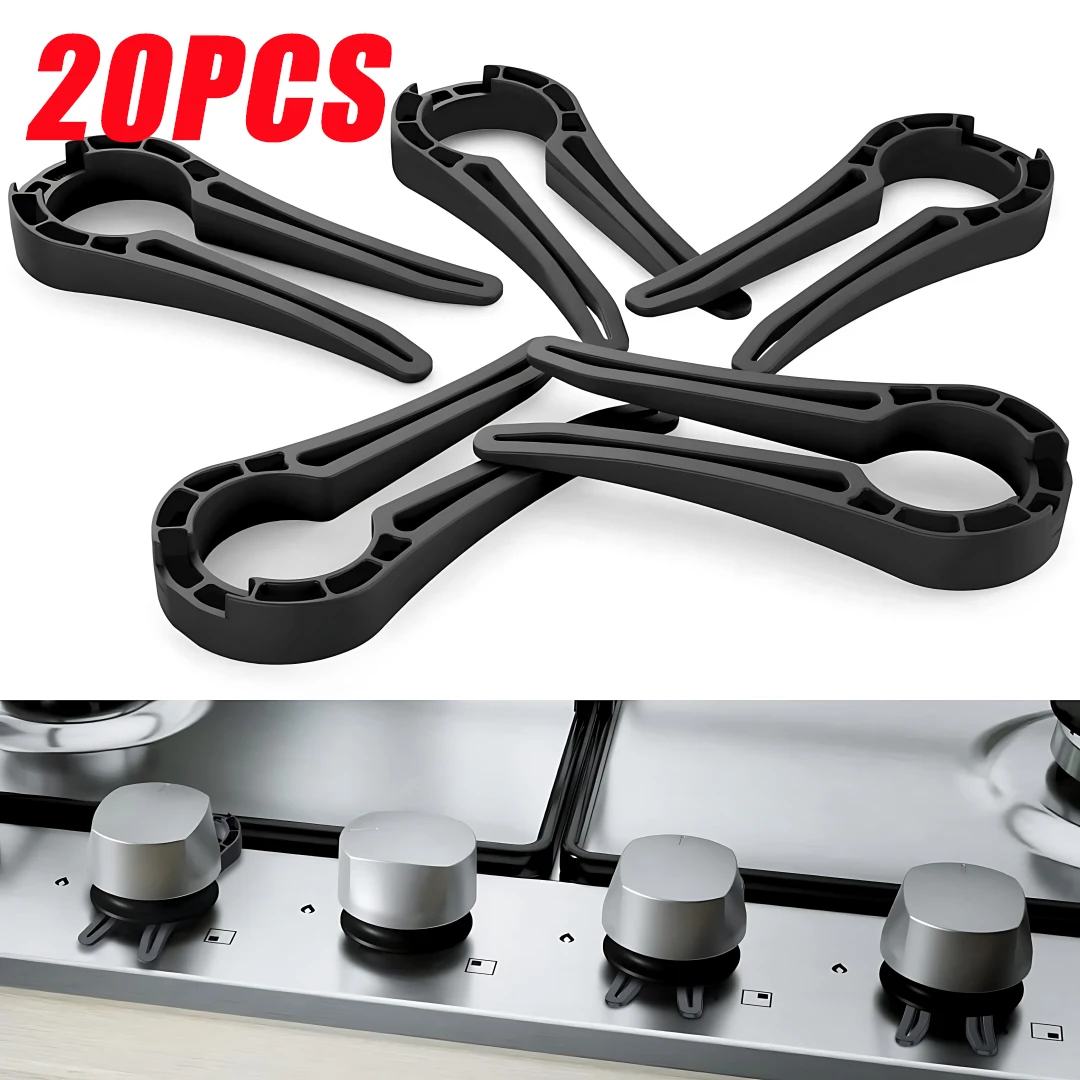 Stove Handle Lock 20PCS Gas Stove Knob Locks Baby Proof Oven Knob Lid Lock Childproof Gas Covers Childproofing Tools