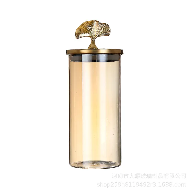 Deer head cover glass seasoning jar kitchen storage bottle large glass storage jar coffee container candy jar honey bottle. 4