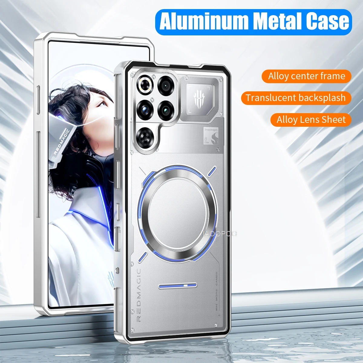 Aluminiumrahmen Metall-Bumper-Hülle für RedMagic 11 Pro 11 Air 10Air 8 9 Pro Rog 8 9 Pro Ultradünnes Design – Detail 17
