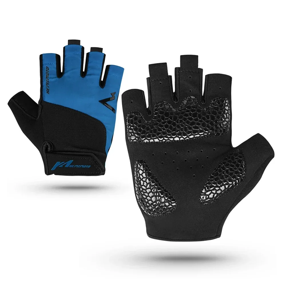 Half fingers blue