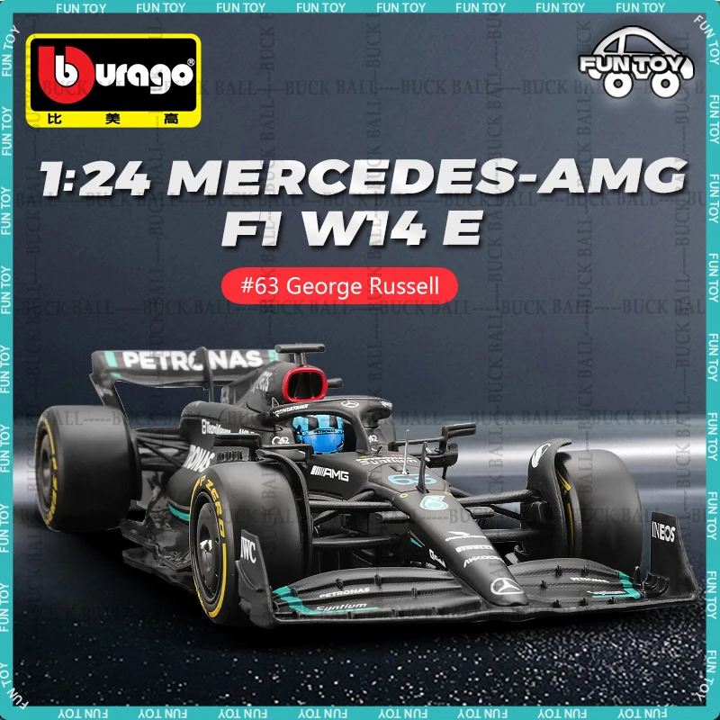 

Bburago Mercedes-AMG F1 Team W14 2023 Racing #44 #63 1/24 Scale Formula 1 Mercedes-Benz Alloy Diecast Model Car Collectb Boy Toy