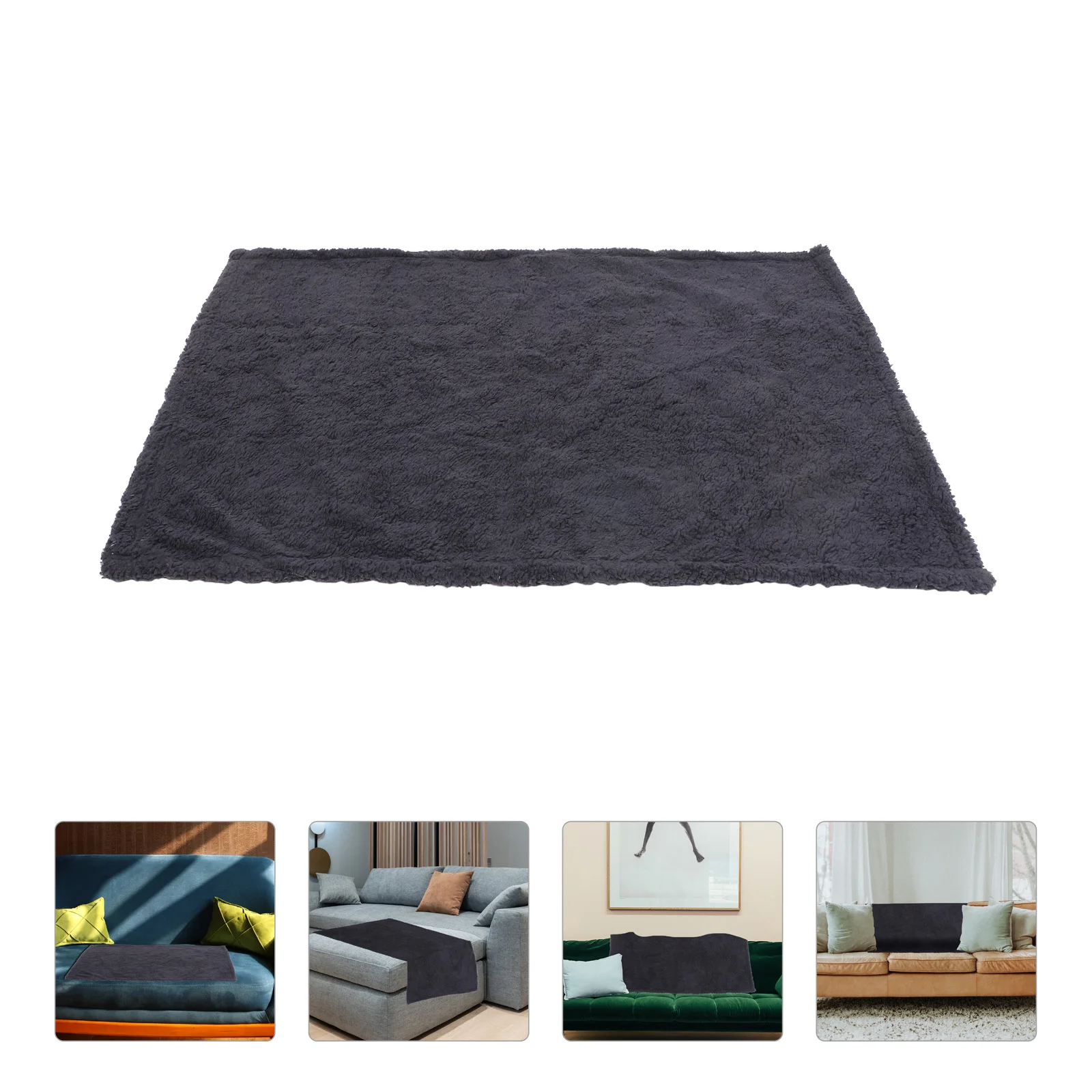 

Sofa Protective Cover along with Pattern Design Blanket Throw for Home Pet Multifunctional Flannel Yarn Chair Housewarming Gift
